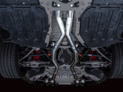 AWE Track Edition Catback Exhaust (BMW G8X M3/M4) - Diamond Black Tips