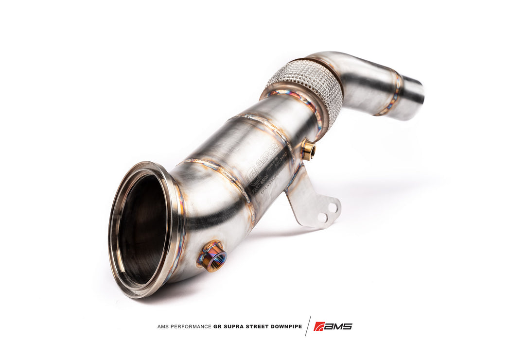 AMS Performance (2020+ Toyota GR Supra) Street Downpipe w/GESI Catalytic Converter