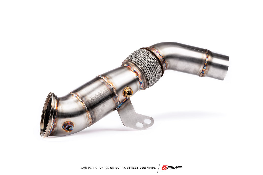 AMS Performance (2020+ Toyota GR Supra) Street Downpipe w/GESI Catalytic Converter