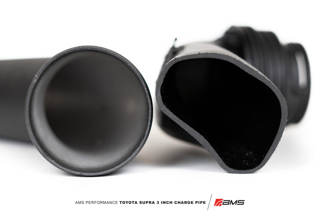 AMS Performance (2020+ Toyota GR Supra A90) Aluminum 3in Charge Pipe Kit