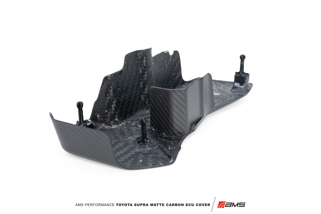 AMS Performance (2020+ Toyota GR Supra) Carbon Fiber ECU Cover - Matte Carbon