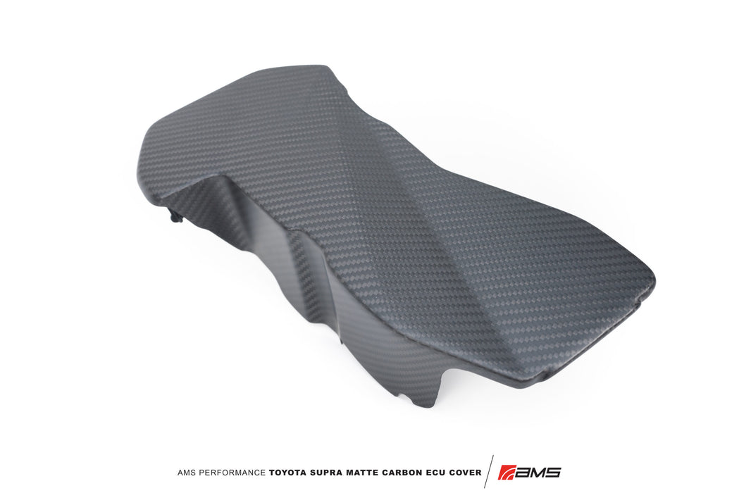 AMS Performance (2020+ Toyota GR Supra) Carbon Fiber ECU Cover - Matte Carbon