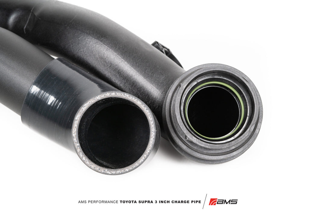 AMS Performance (2020+ Toyota GR Supra A90) Aluminum 3in Charge Pipe Kit