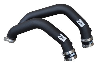 Injen BMW F8X M3/M4 2PC Aluminum Int. Charge Pipe - Wrinkle Black