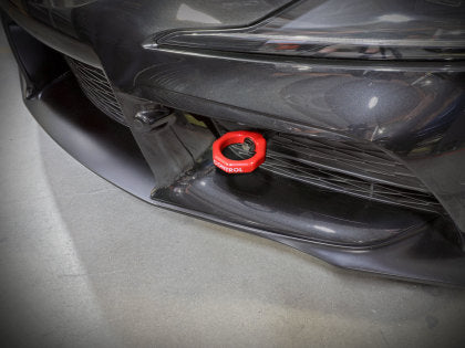 aFe Control Red Front Tow Hook (2020+ Toyota GR Supra)